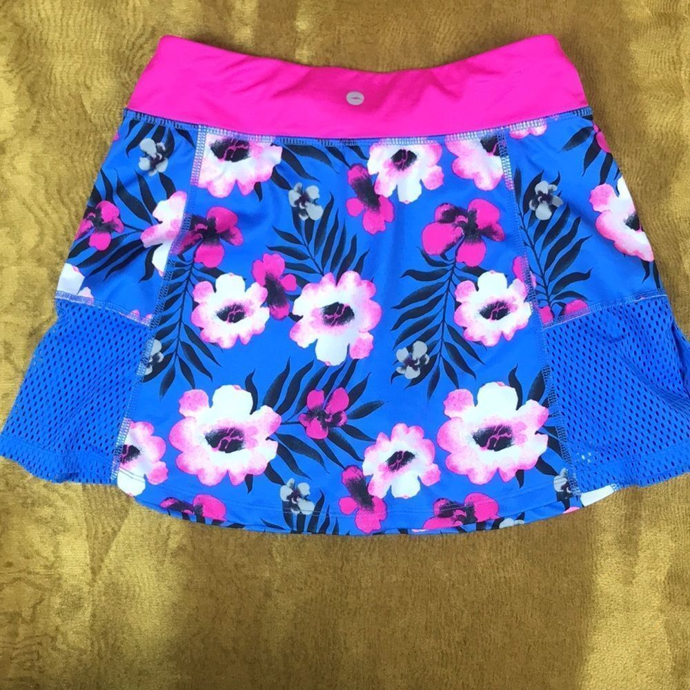 Ava Sports Skirt Shorts Girl Size 10/12 Floral